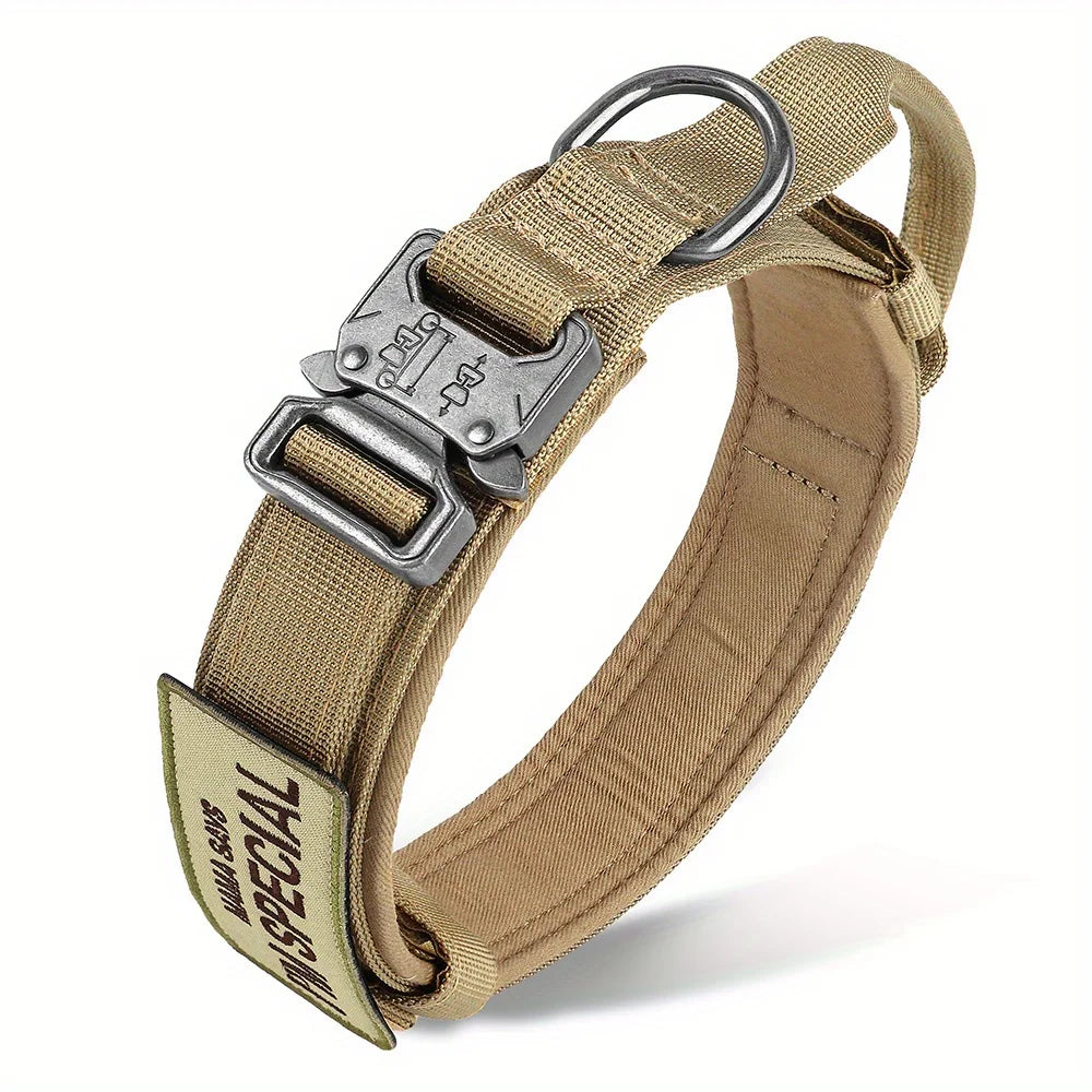 CommandK9™ Military-Style Training Collar with Handle & Patch