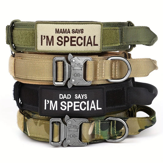 CommandK9™ Military-Style Training Collar with Handle & Patch
