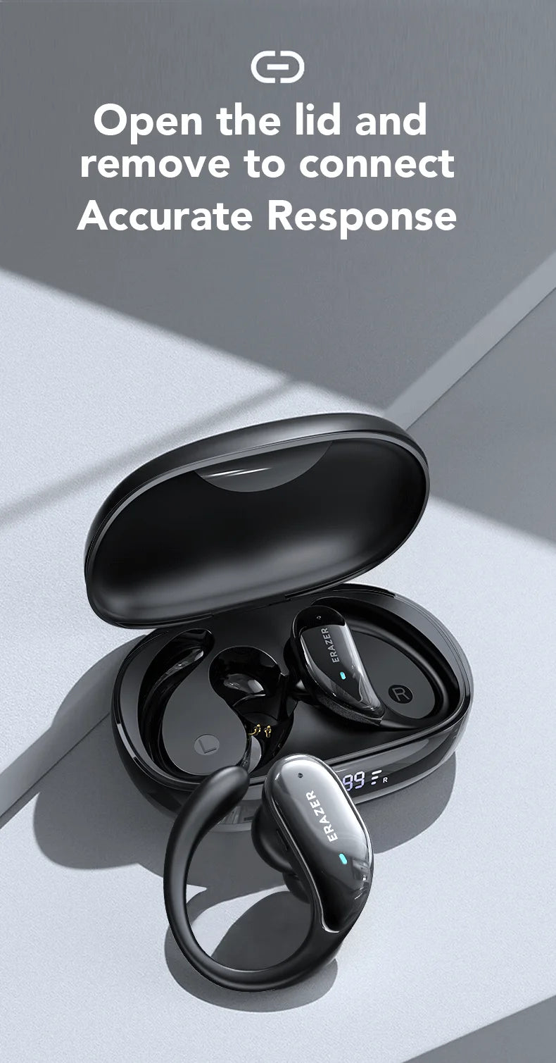 XT80 ActiveBeat Bluetooth Earphones – True Wireless Noise Reduction Headphones with Secure Earhooks