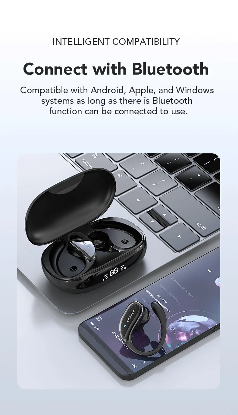 XT80 ActiveBeat Bluetooth Earphones – True Wireless Noise Reduction Headphones with Secure Earhooks