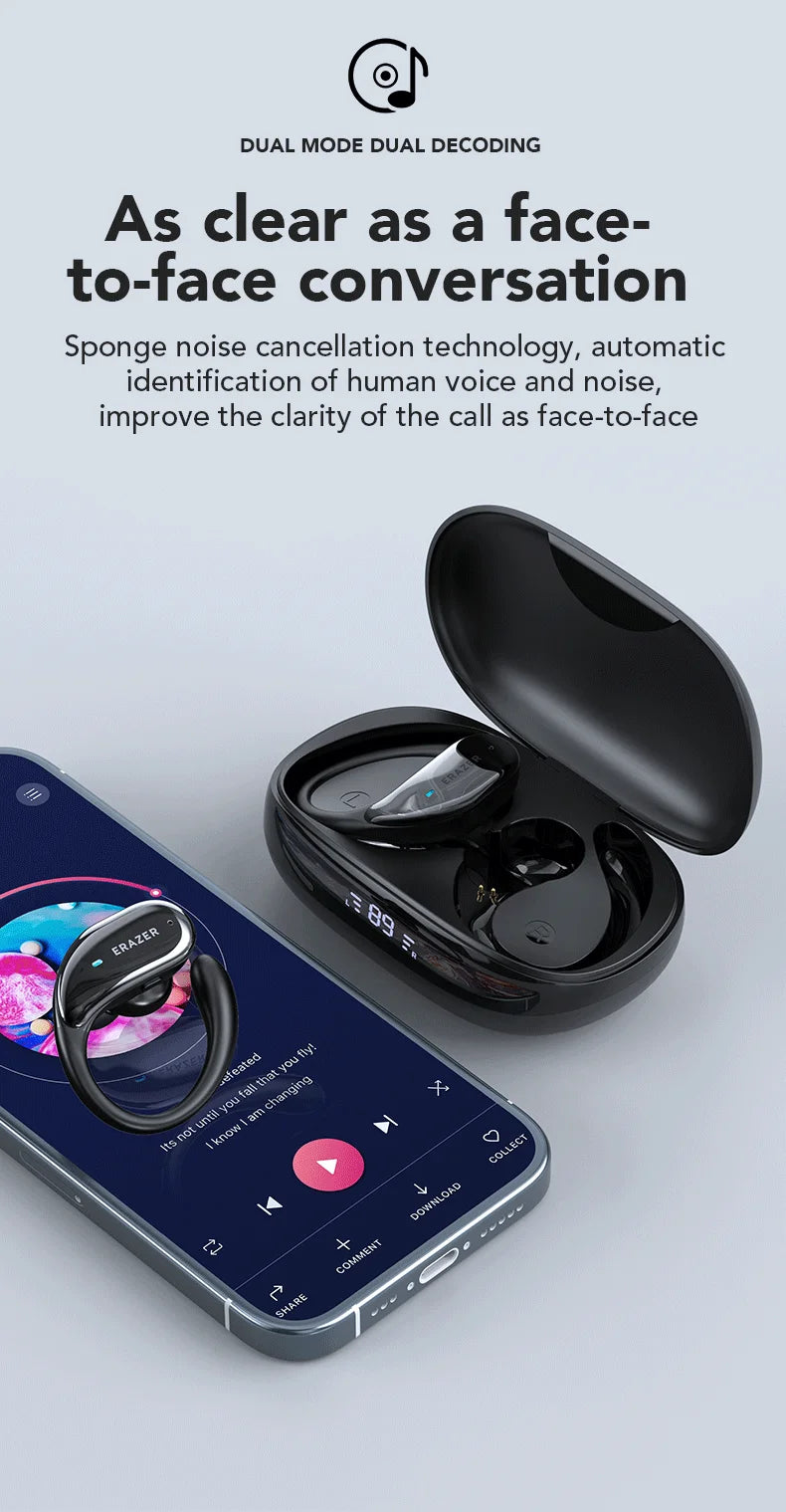 XT80 ActiveBeat Bluetooth Earphones – True Wireless Noise Reduction Headphones with Secure Earhooks
