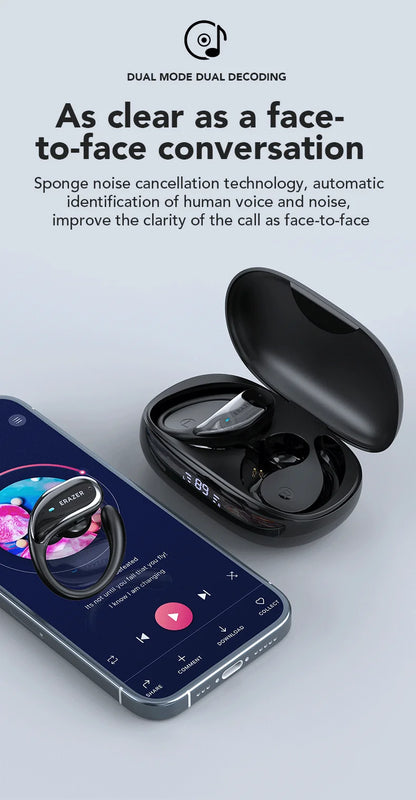 XT80 ActiveBeat Bluetooth Earphones – True Wireless Noise Reduction Headphones with Secure Earhooks
