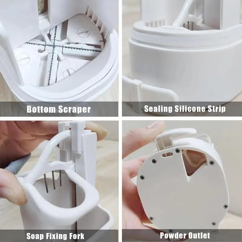 Wall-Mounted Soap Grinder Dispenser with Lid