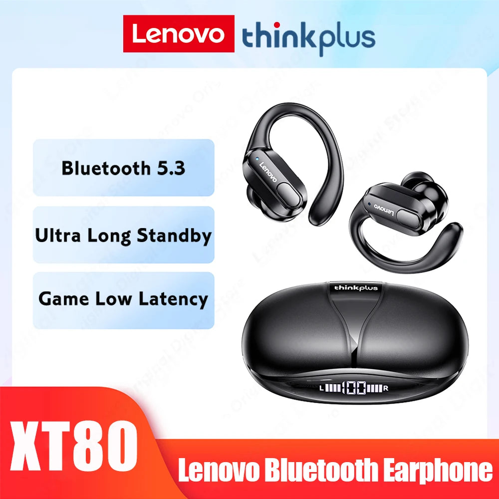 XT80 ActiveBeat Bluetooth Earphones – True Wireless Noise Reduction Headphones with Secure Earhooks