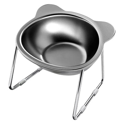 ComfortFeed™ Anti-Strain Stainless Steel Bowl for Cats and Dogs