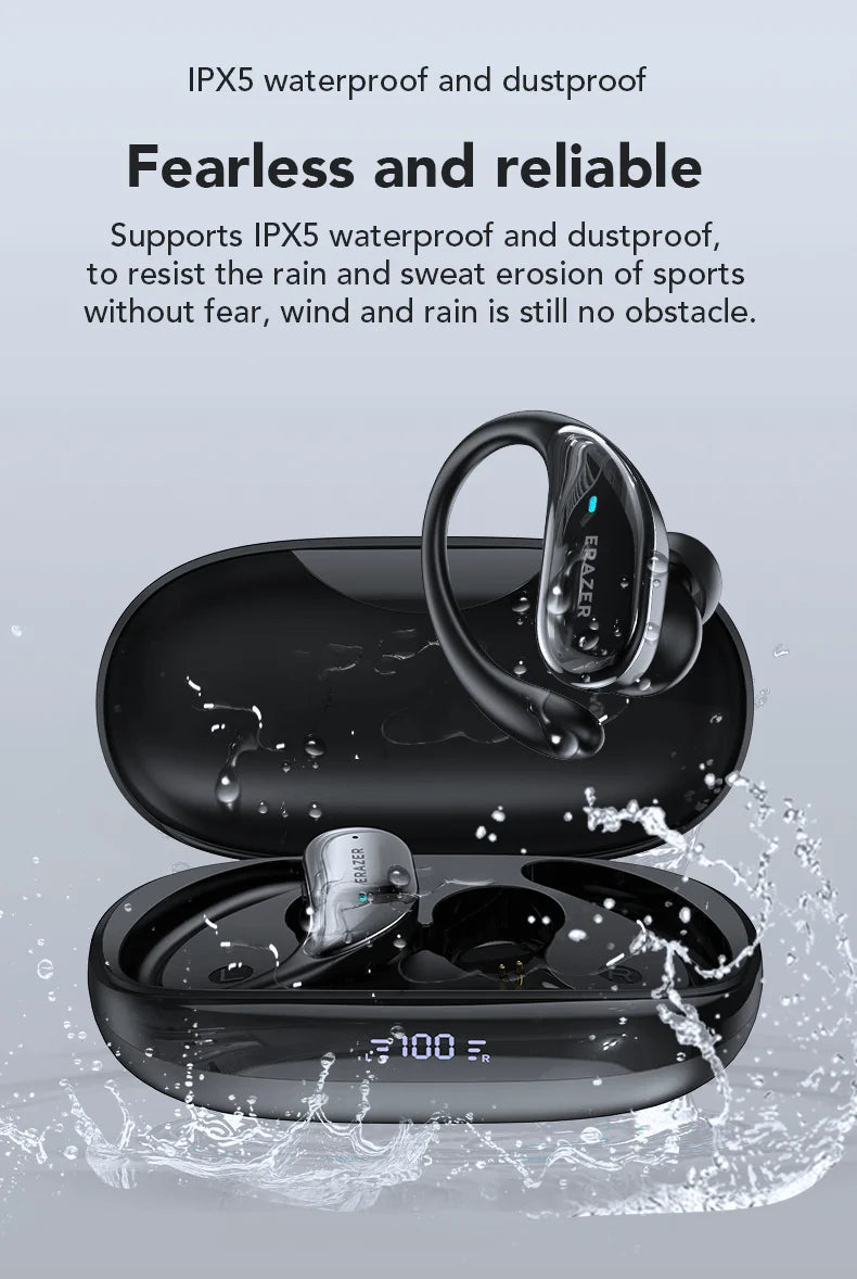 XT80 ActiveBeat Bluetooth Earphones – True Wireless Noise Reduction Headphones with Secure Earhooks