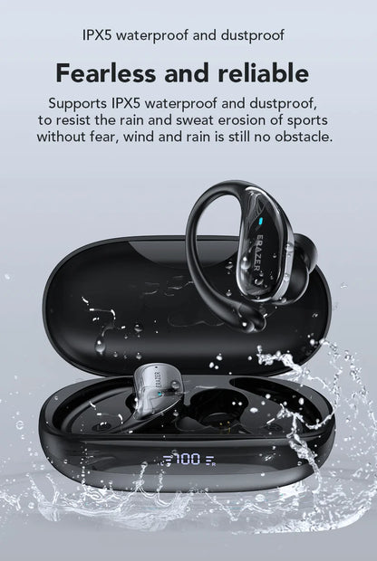 XT80 ActiveBeat Bluetooth Earphones – True Wireless Noise Reduction Headphones with Secure Earhooks