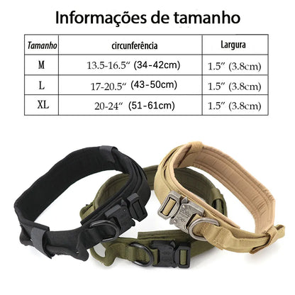 CommandK9™ Military-Style Training Collar with Handle & Patch