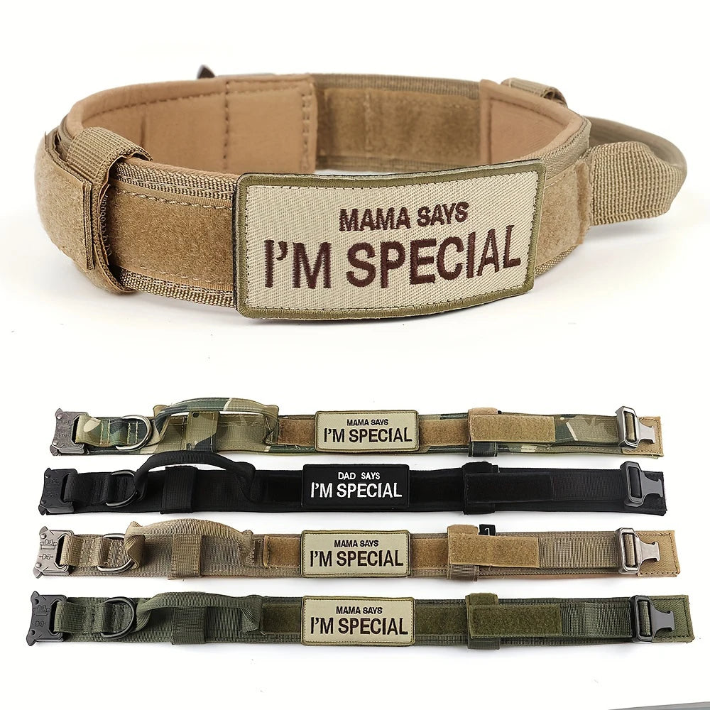 CommandK9™ Military-Style Training Collar with Handle & Patch